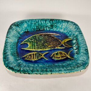 Vtg Schramberg Majolika Fabrik Stoneware Ceramic Pottery Plate Bowl Germany SMF